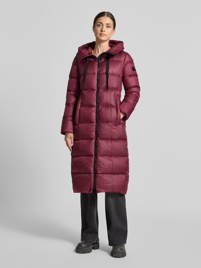 Peuterey lange donsjas met capuchon model 'NUNKI' Bordeaux - 4