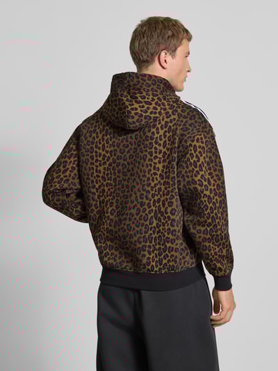adidas Originals Hoodie mit Label-Stitching und Känguru-Tasche Mittelbraun 5