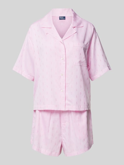 Polo Ralph Lauren Pyjama met all-over logomotief Roze - 1