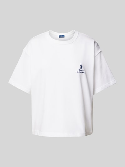 Polo Ralph Lauren T-Shirt mit Label-Stitching Weiss 2