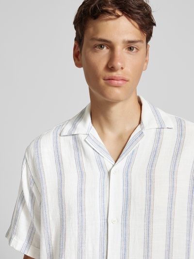 Jack & Jones Koszula casualowa o kroju relaxed fit z rękawem o dł. 1/2 model ‘NOTO’ Złamany biały 3