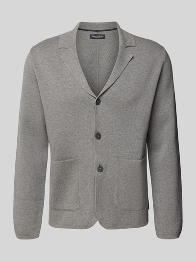 Marc O'Polo Regular Fit Strickjacke aus reiner Bio-Baumwolle Dunkelgrau 2