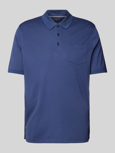 bugatti Regular fit poloshirt met borstzak Marineblauw gemêleerd - 2