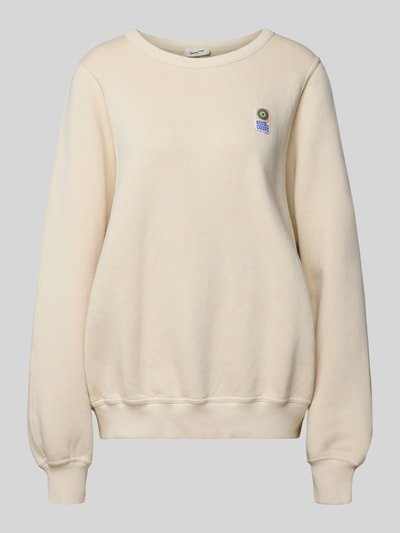 American Vintage Sweatshirt met ribboorden, model 'FIKY' Offwhite - 2