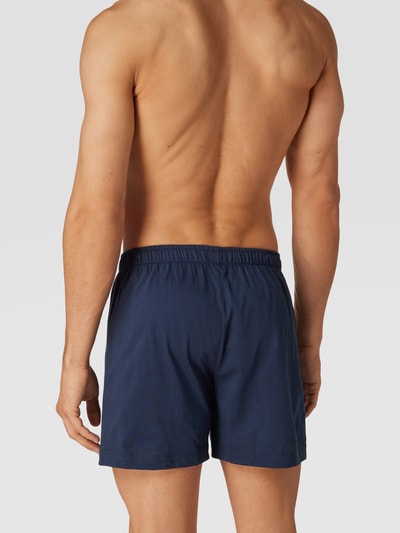 Schiesser Boxershort met labeldetail in een set van 2 stuks Donkerblauw - 4