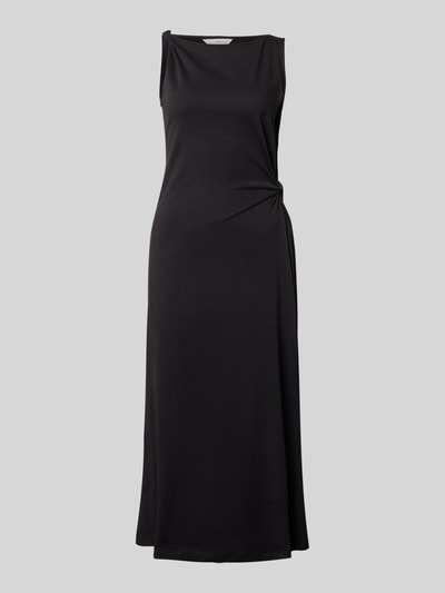 Produktfoto, Körpernahes Freizeitkleid aus reiner Baumwolle von Tommy Hilfiger, efekt: jednolity kolor, długość do kolan, dekolt w łódkę, wiązany detal, drobny splot, bawełna
