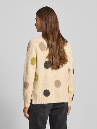 FREE/QUENT Regular fit pullover in gebreide look, model 'Luisa' Offwhite gemêleerd - 5