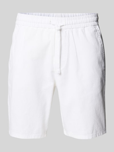 Only & Sons Korte broek van een mix van katoen en linnen, model 'LINUS' Wit - 2