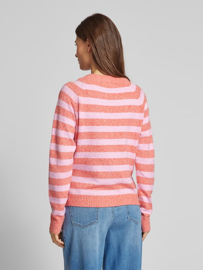 Vero Moda Weicher Langarm Pullover mit Rundhalsausschnitt Modell 'DOFFY' Rosa 5