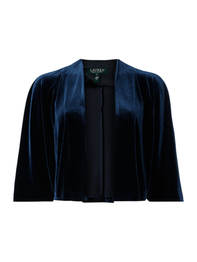 Lauren Ralph Lauren Bolero aus Samt mit Fledermausärmeln Marine 2