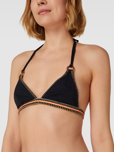 Banana Moon Bikini-Oberteil mit Schleifen-Detail Modell 'WAKO' Black 3