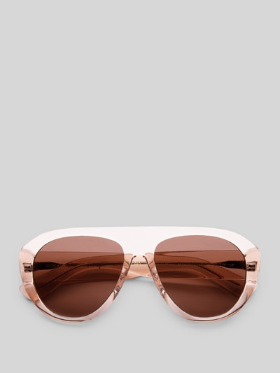 MessyWeekend Tropfenförmige Sonnenbrille Modell 'MICK' Rosa 2