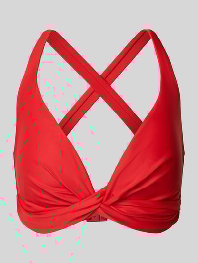Barts Top bikini w stylu kopertowym Czerwony 1