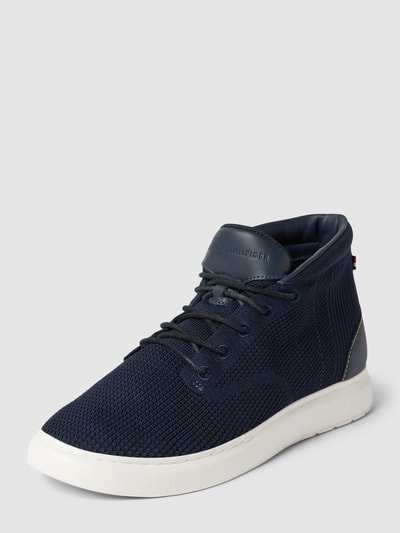 Tommy Hilfiger Sneakersy wysokie z fakturowanym wzorem model ‘KNIT HYBRID BOOT’ Granatowy 2