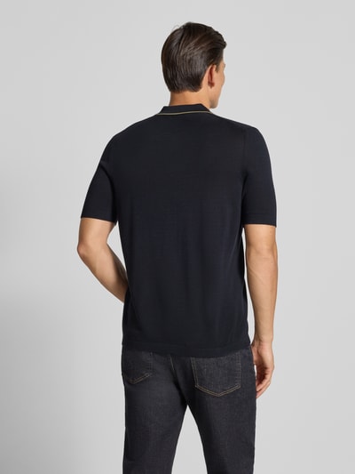 Marc O'Polo Regular fit poloshirt van puur katoen - Marc O'Polo × DFB Travel Collection Donkerblauw - 5