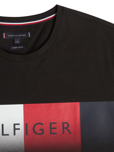 Tommy Hilfiger T-shirt z bawełny bio Czarny 2