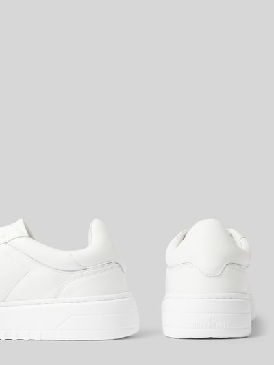 Produktfoto, Sneaker aus echtem Leder mit Logo-Print von Copenhagen, weiß, abgerundete Passform, Schnürverschluss, strukturierte Sohle