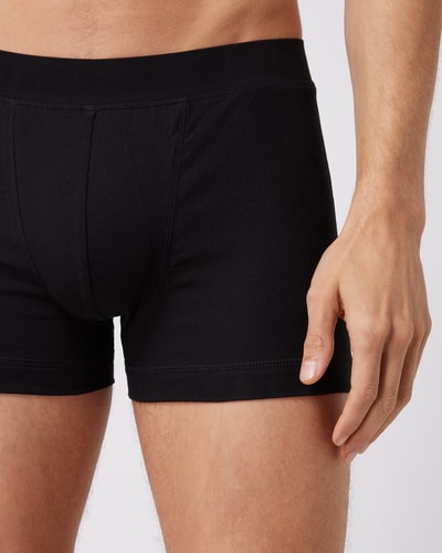 Schiesser Boxershorts met stretch  Zwart - 2