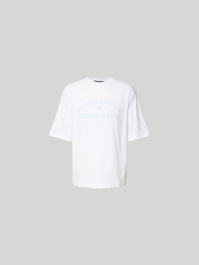 Dsquared2 Loose Fit T-Shirt aus reiner Baumwolle Weiss 2