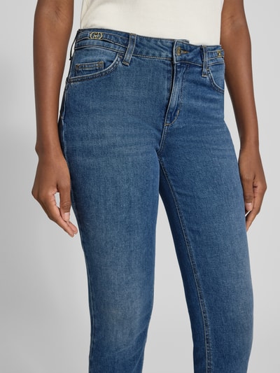 Liu Jo White Skinny fit jeans in 5-pocketmodel, model 'DIVINE' Donkerblauw - 3