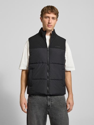 JACK & JONES Regular Fit Weste mit Stehkragen Modell 'RAZE' Black 4