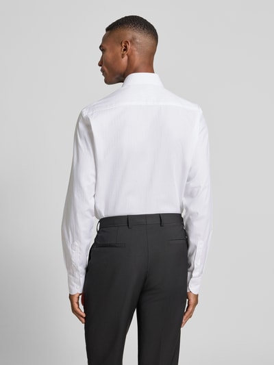 ETERNA Koszula biznesowa o kroju slim fit z kołnierzykiem typu kent Biały 5