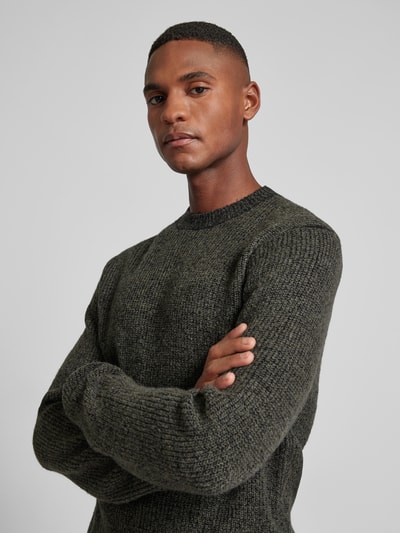 Antony Morato Strickpullover mit Rundhalsausschnitt Oliv 3