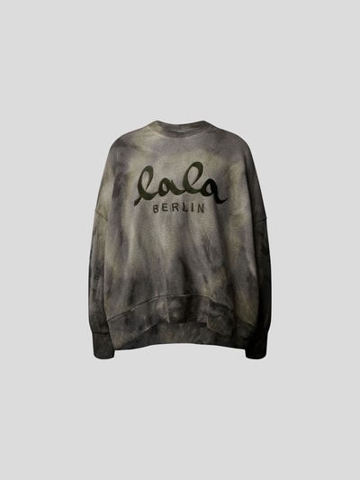 Lala Berlin Sweatshirt im Batik-Look Oliv 2