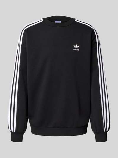 adidas Originals Bluza z wyhaftowanym logo i okrągłym dekoltem Czarny 2