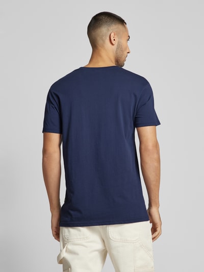 G-Star Raw T-shirt met labelprint Marineblauw - 5