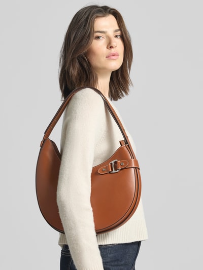 Lauren Ralph Lauren Hand Bag aus echtem Rindsleder mit Logo-Applikation Cognac 1