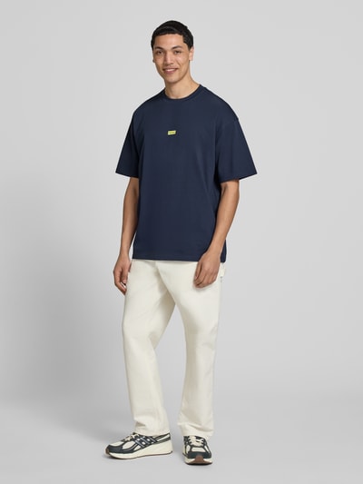 HUGO Blue Loose fit T-shirt van puur katoen Marineblauw - 1