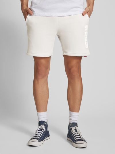 Alpha Industries Sweatshorts mit elastischem Bund und Tunnelzug Hellgrau 4