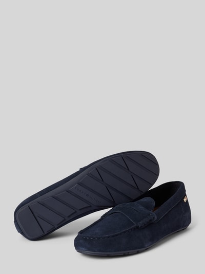 Tommy Hilfiger Slipper aus Wildleder Dunkelblau 4