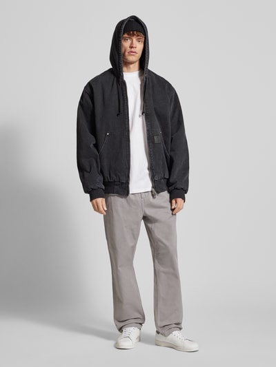 Carhartt Work In Progress Relaxed Fit Hose mit elastischem Bund Modell 'FLINT' Stein 1