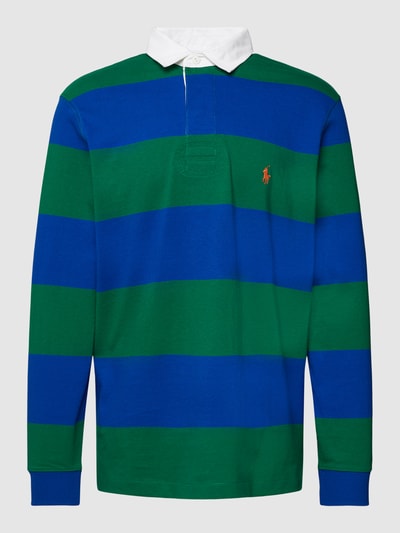 Polo Ralph Lauren Poloshirt mit Label-Stitching Modell 'RUGBY' Grün 2