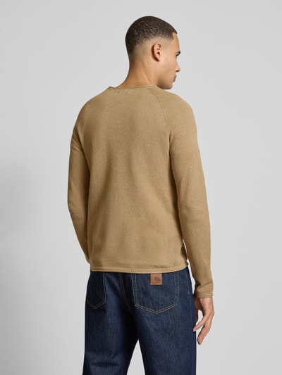 Jack & Jones Strickpullover mit Rundhalsausschnitt Beige Melange 5