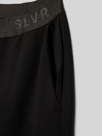 s.Oliver RED LABEL Wide leg broek van viscosemix  Zwart - 2