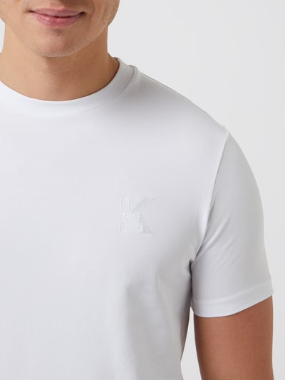 Karl Lagerfeld T-Shirt mit Stretch-Anteil  Weiss 3