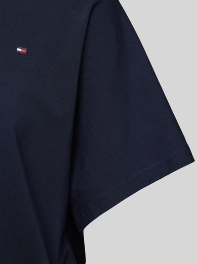 TOMMY HILFIGER T-shirt z okrągłym dekoltem i wyhaftowanym logo Ciemnoniebieski 2