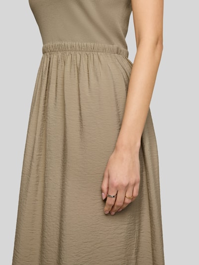 Tom Tailor Leicht ausgestelltes Freizeitkleid aus Viskose-Mix Khaki 3