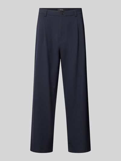 Matinique High Waist Chino mit Bundfalte Marine 2