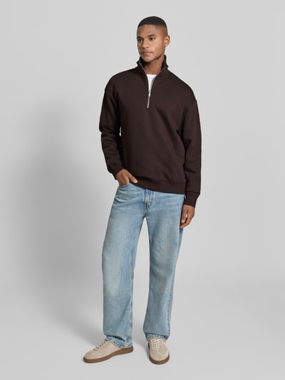 MCNEAL Sweatshirt mit Stehkragen Schoko 1