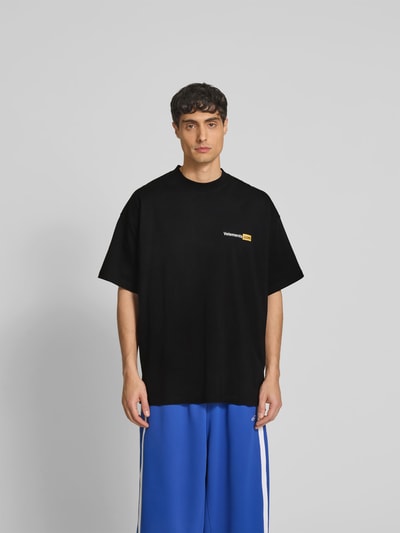 VETEMENTS T-Shirt mit Stehkragen Black 4