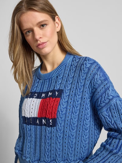 Tommy Jeans Regular Fit Pullover aus reiner Baumwolle Blau 3