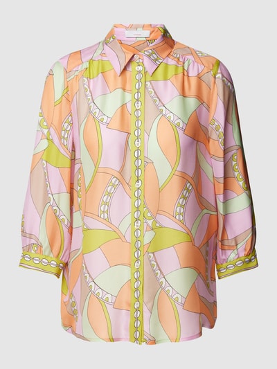 CINQUE Bluse aus Viskose mit Hemdblusenkragen Modell 'CITILL' Rosa 2