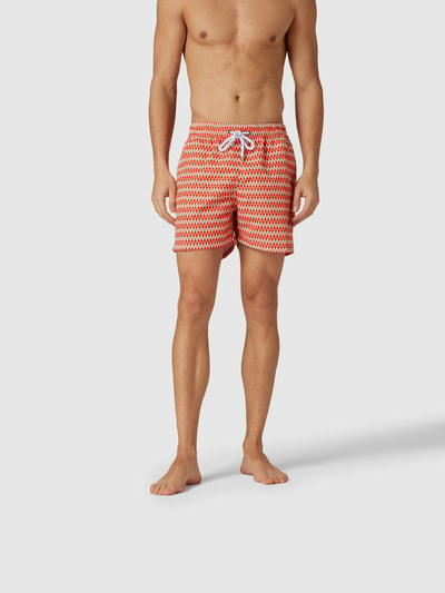 Frescobol Carioca Badehose mit elastischem Bund Rot 4