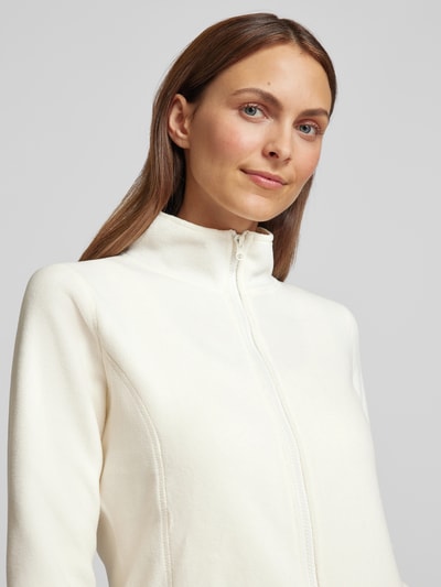 Christian Berg Woman Sweatjack met opstaande kraag Offwhite - 3