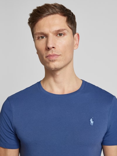 Polo Ralph Lauren T-Shirt mit Label-Stitching Royal 3