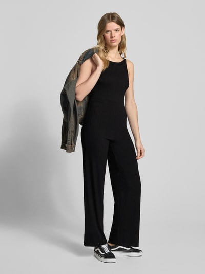 EDITED Kombinezon z efektem prążkowania model ‘Remi’ Czarny 1